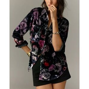 Anthropologie Hadley Relaxed Buttondown Shirt Pilcro